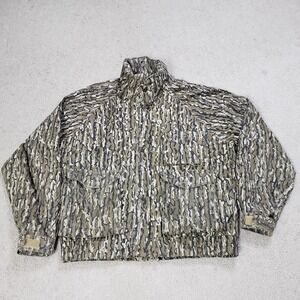 VTG Gamehide Jacket Men L Brown Bottomland Camo Turkey Duck Shell Loops WP-3